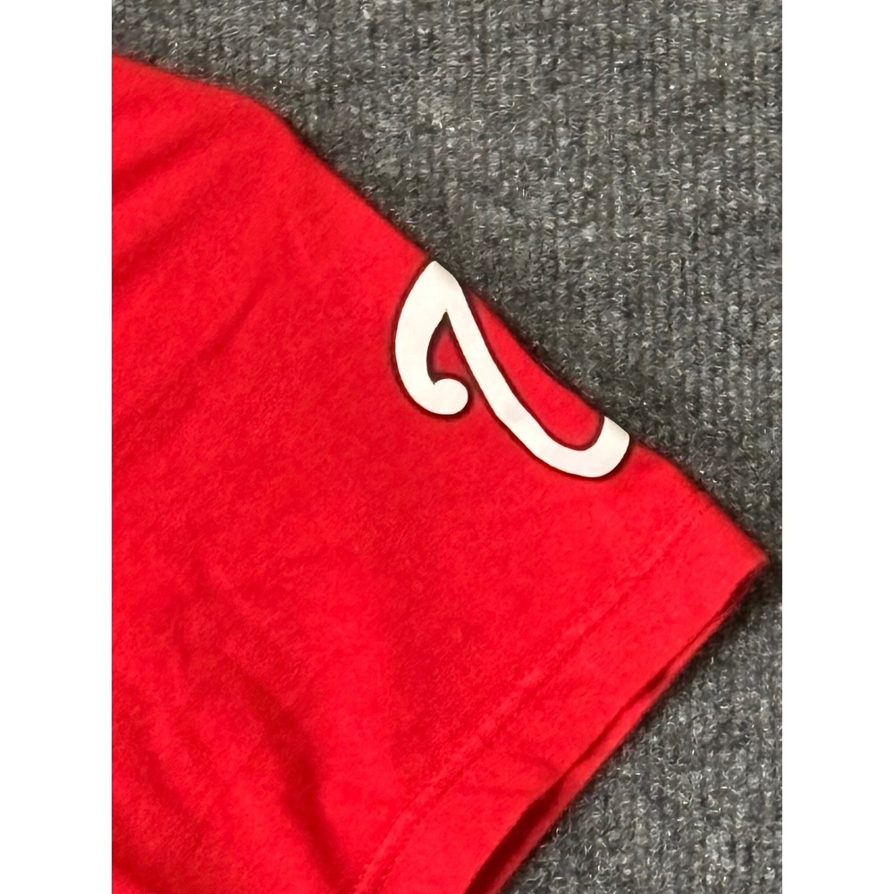 Nike Mens Medium T-Shirt Red Washington Nationals Baseball MLB Graphic Tee - Picture 4 of 9